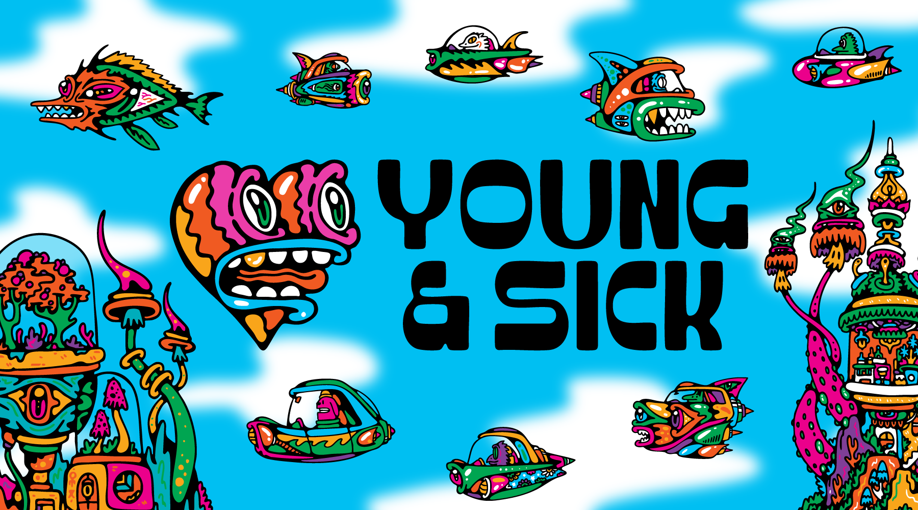Meet Young & Sick: Dive Into the Colorful World of the Artist Behind Our Limited-Edition Artist Collab