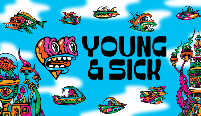 Meet Young & Sick: Dive Into the Colorful World of the Artist Behind Our Limited-Edition Artist Collab